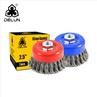 Twisted Wire Brush Steel & Brass 100mm